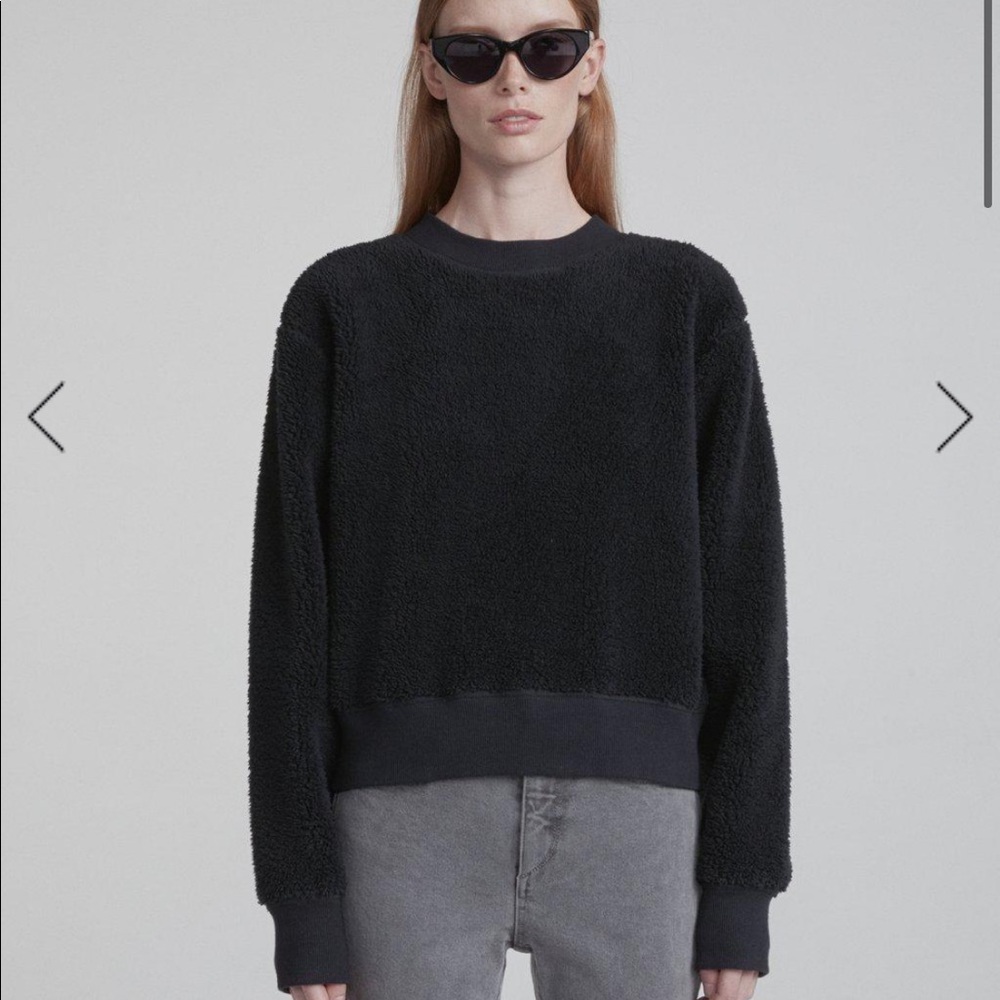 NWOT Rag & Bone navy teddy pullover sweater